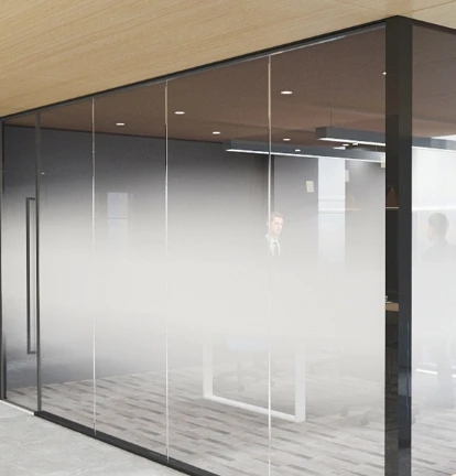 Self Adhesive Window Film White Dot Gradient Decorative Semi-Privacy Shield One Way Gradient Glass Film For Office