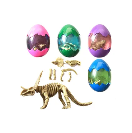 Hot Sales Soft Egg Slime Clear Colorful Crystal Fluffy Slime Scented Fossil Dino Putty