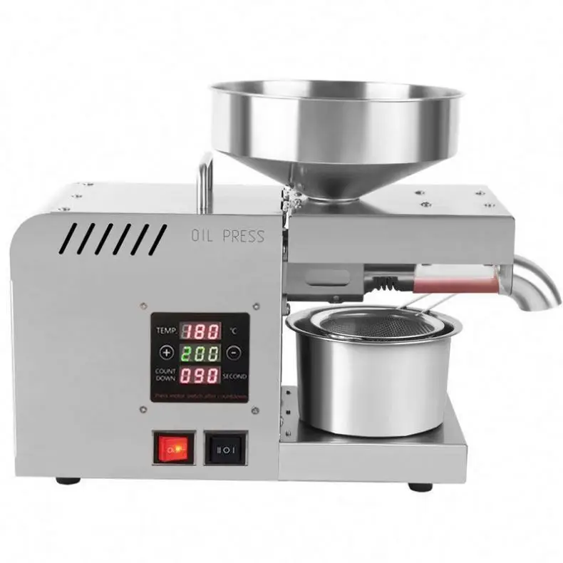 commercial cold pressing mini coconut oil making machine Automatic oil press machine stainless steel