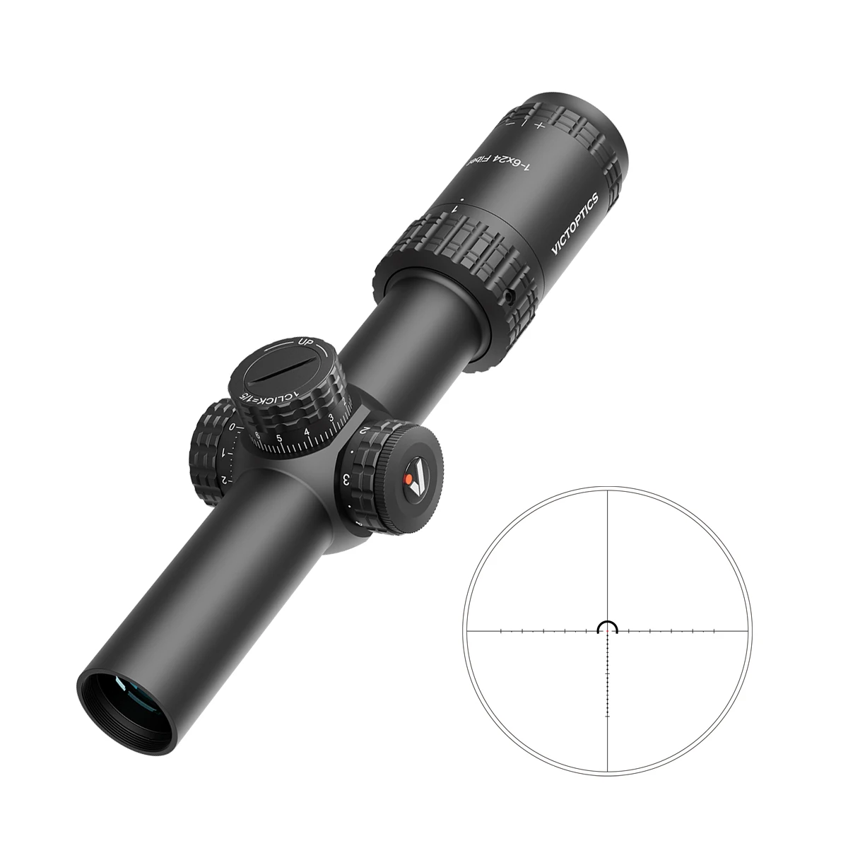 OEM ODM Wholesale Telescopic Sight VictOptics S6 1-6x24i Fiber LPVO Scope Optics