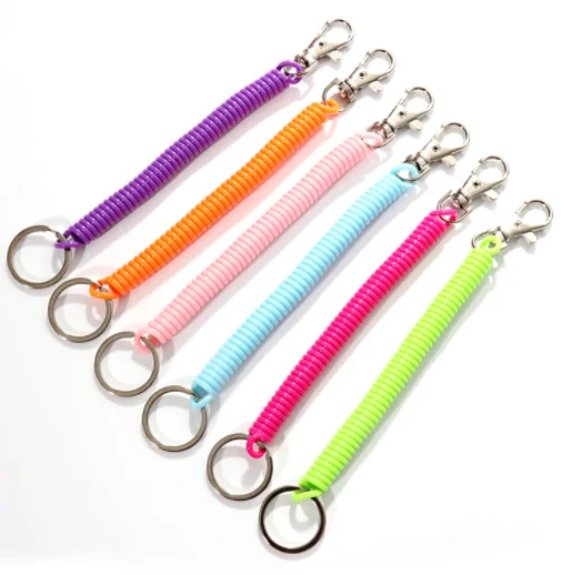 Hardware Metal Lock Key Ring With Swivel Lobster Clasp Snap Hook