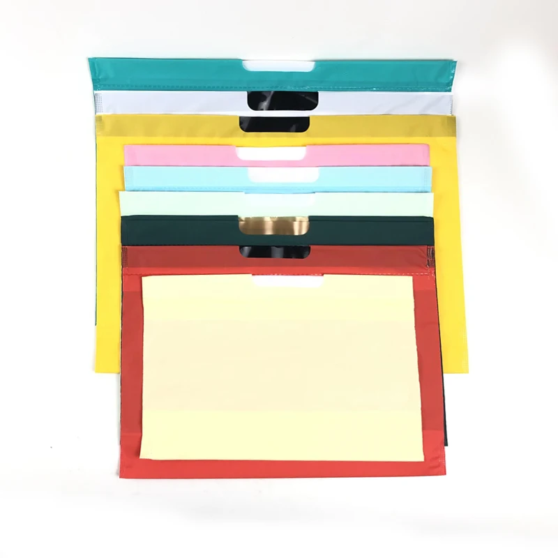 Custom Plastic Drawstring Bag Solid Color Shopping Packing Plastic String Bags With Rope Handle