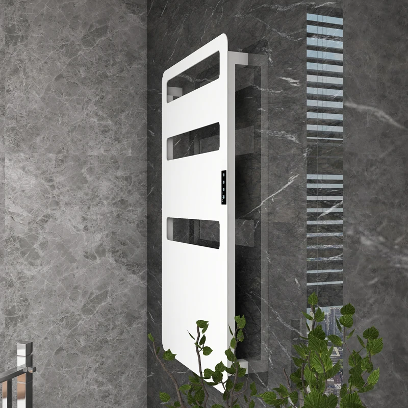 wall hanging towel ladder with touch control district heating and timer
