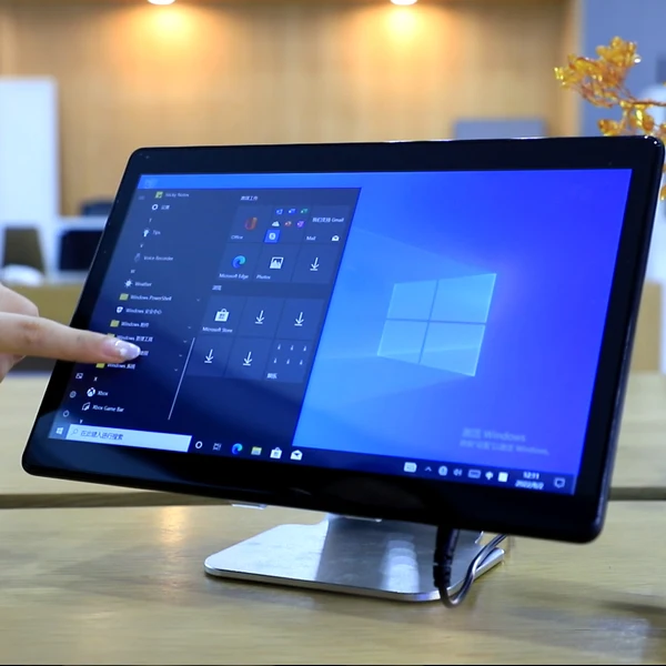 Win 10 pro 11 6 дюймов 1920*1080 IPS 4G + 64 ГБ человеческие компьютерные интерфейсы Настольный сенсорный компьютер промышленная сенсорная панель