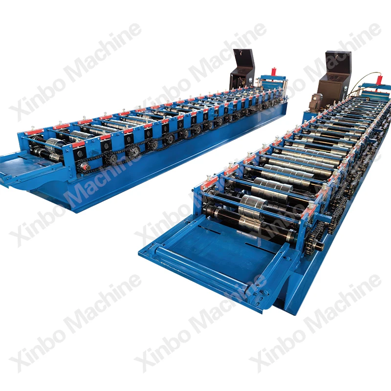 Xinbo Automatic Color Steel Portable Self Lock standing seam roof panel standing beam metal roof roll forming machine