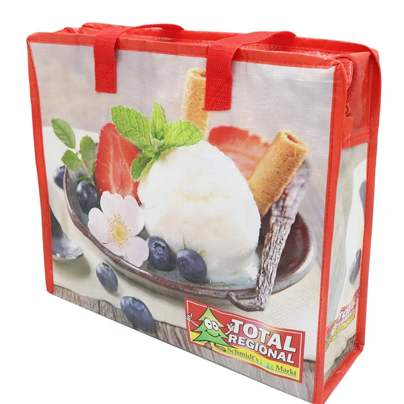 Custom PP Woven Extra Large Insulated Cooler Bag