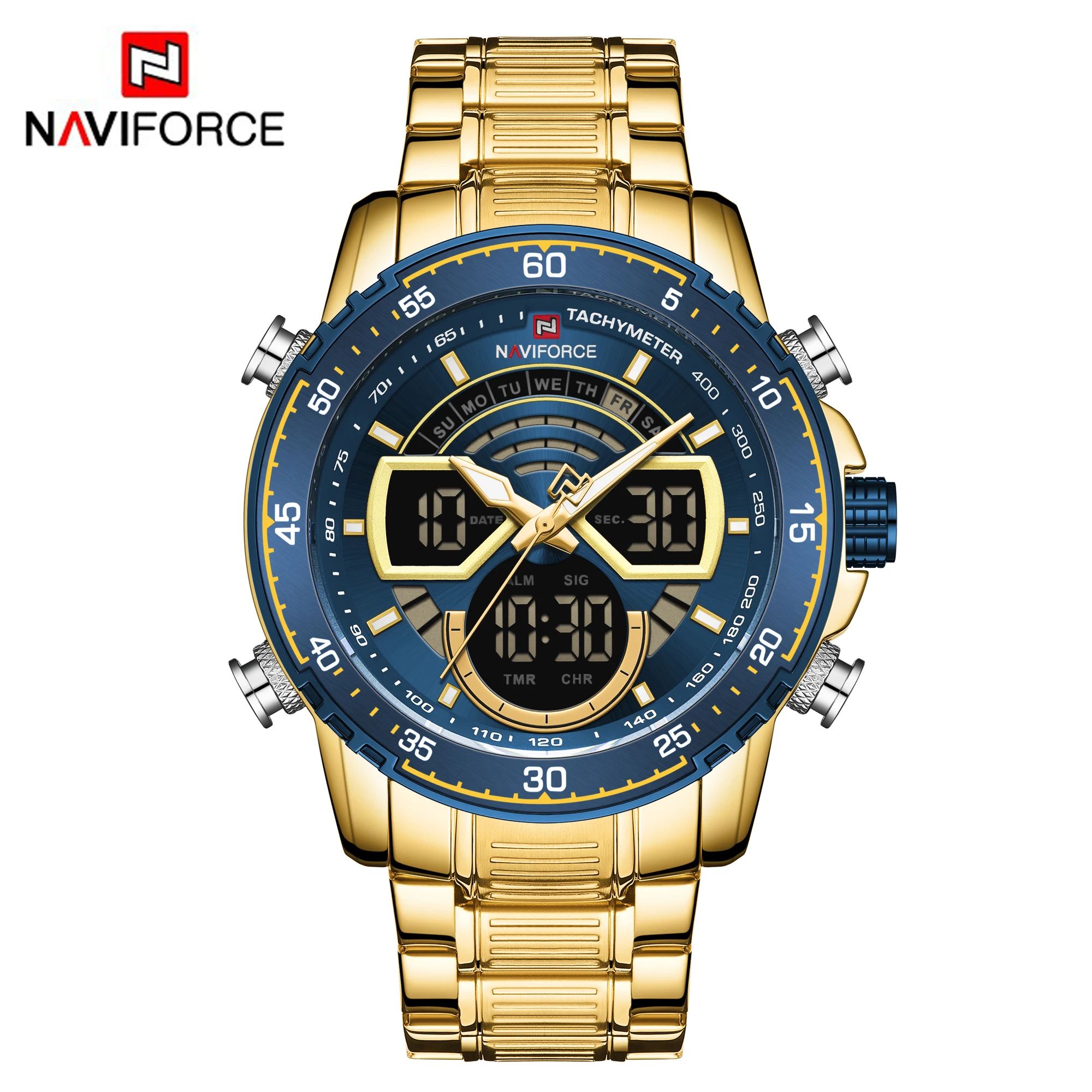 
NAVIFORCE watch 9189 chinese wholesale relojes hombre custom gold waterproof luxury wrist watches for men quartz digital watches 