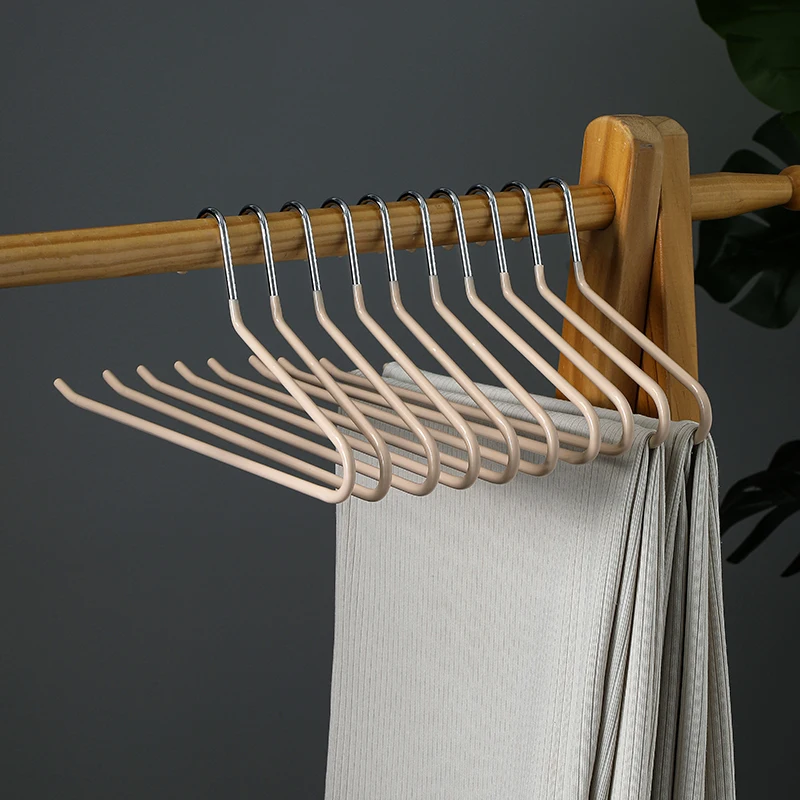 Hot Sale Wardrobe Hanger For Closet Metal Hanger Anti Slip White Z Shape Jeans Open Ended Pants Hangers