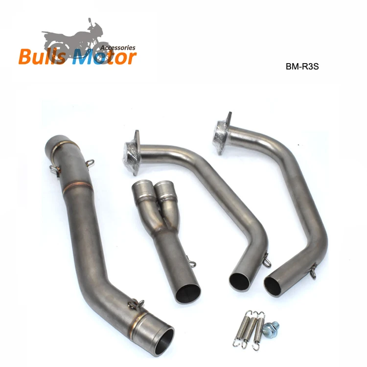 Accessories For Yamaha YZF-R3 R25 MT03 Exhaust Pipe Link Ak Muffler Silencer R3 Moto Escapes Full System 2016-2019 R3 Elbow