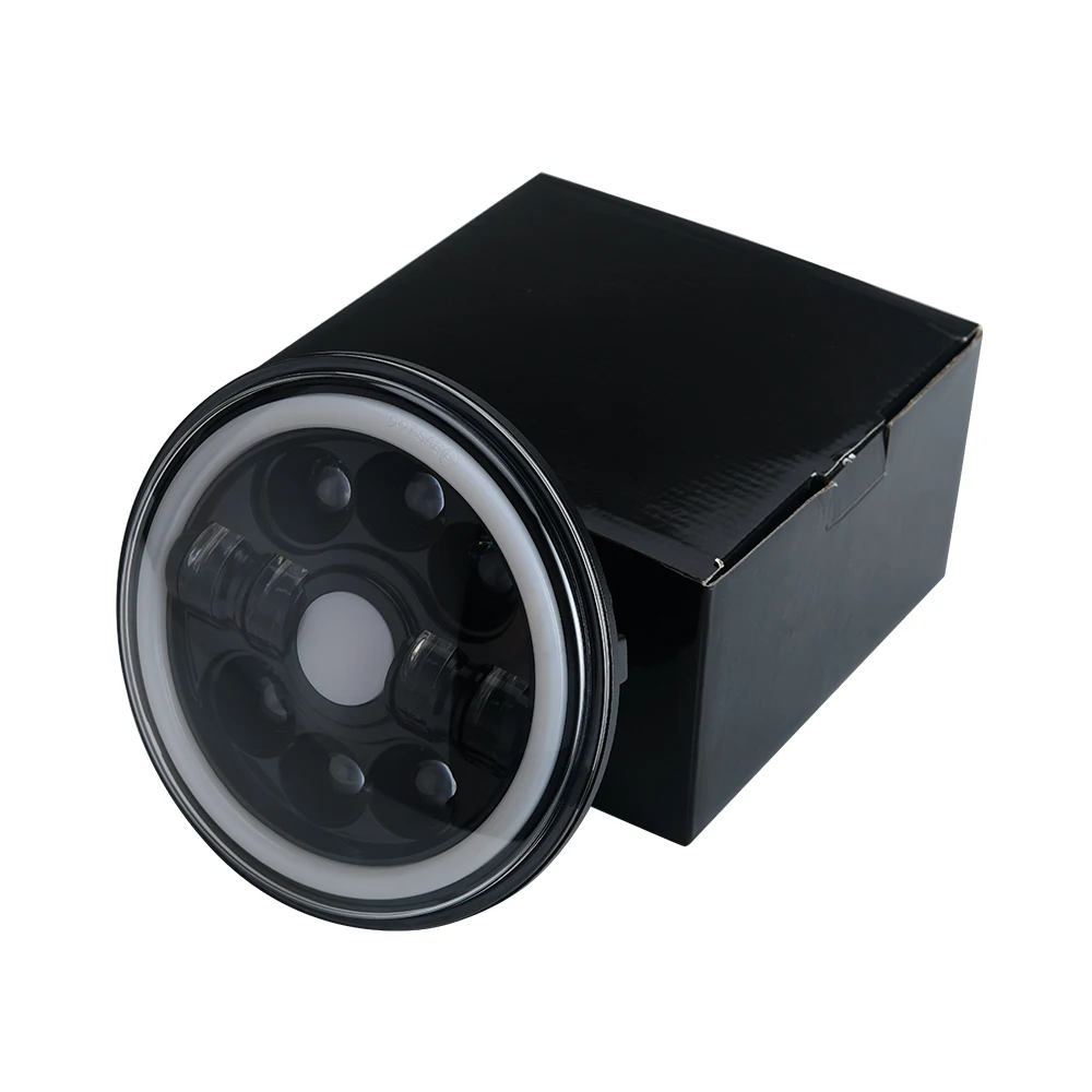 HEPAI High performance round Driving lights auto angel eyes 7inch Led headlight