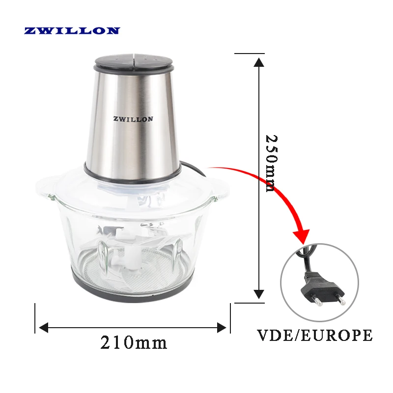 Meat grinders mincer 2024 small chicken and vegetable with glass bowl household kitchen 1000w electric automatic meat grinder