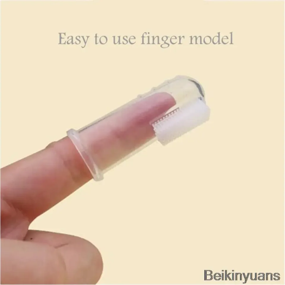 Baby soft finger toothbrush baby oral tooth cleaning care hygiene brush baby dental care finger toothbrush box