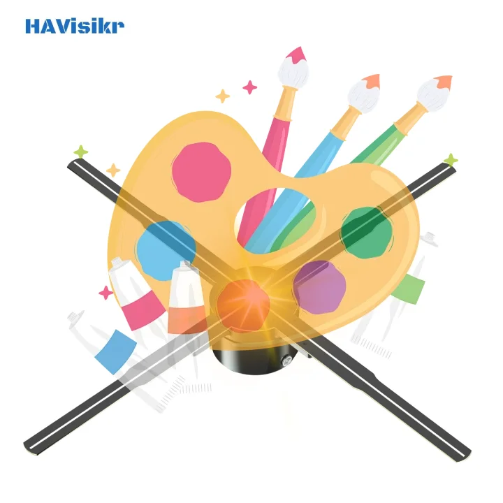 Naked-eye 3D holographic projector three-dimensional three-dimensional levitation imaging Qixi birthday romantic gift hologram