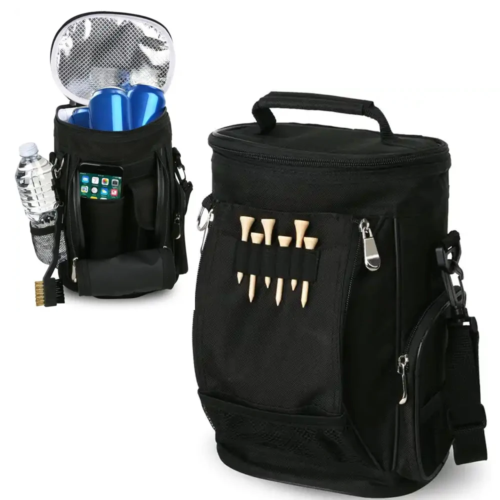 Fits on a Golf Cart Portable Soft Sided Accessory 10-Can Insulated Cooler Bag Caddy Travel Beer Golf Cooler Bag