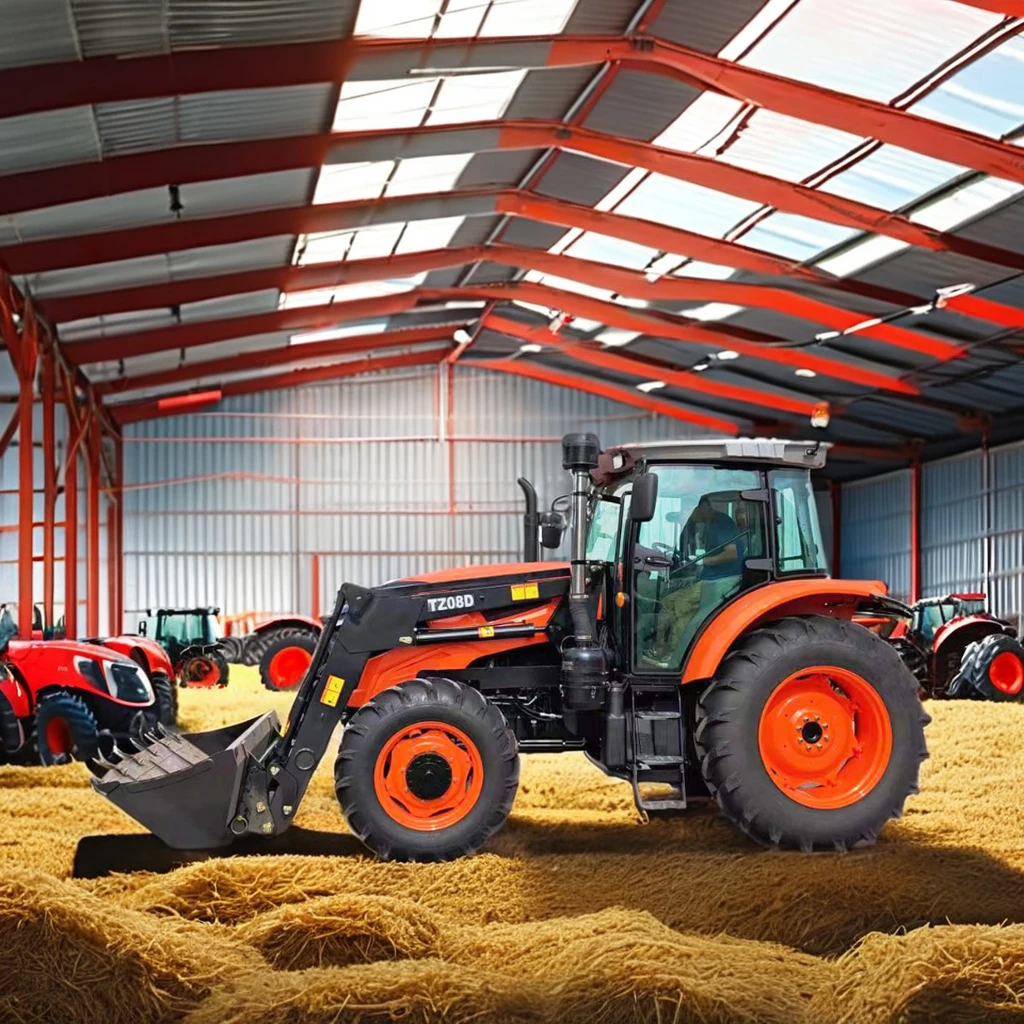 Hot Sale YTO 120HP 4x4 Diesel Tractor with New 4WD Wheel Gear Pump Core Components for Agricultural Farm Retail Industries