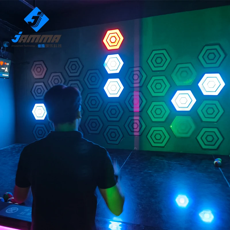 Activate Throwing Sport Reaction Games Ball Room Escape Maze Arena interactive Led Light Activity Wall Ball Game