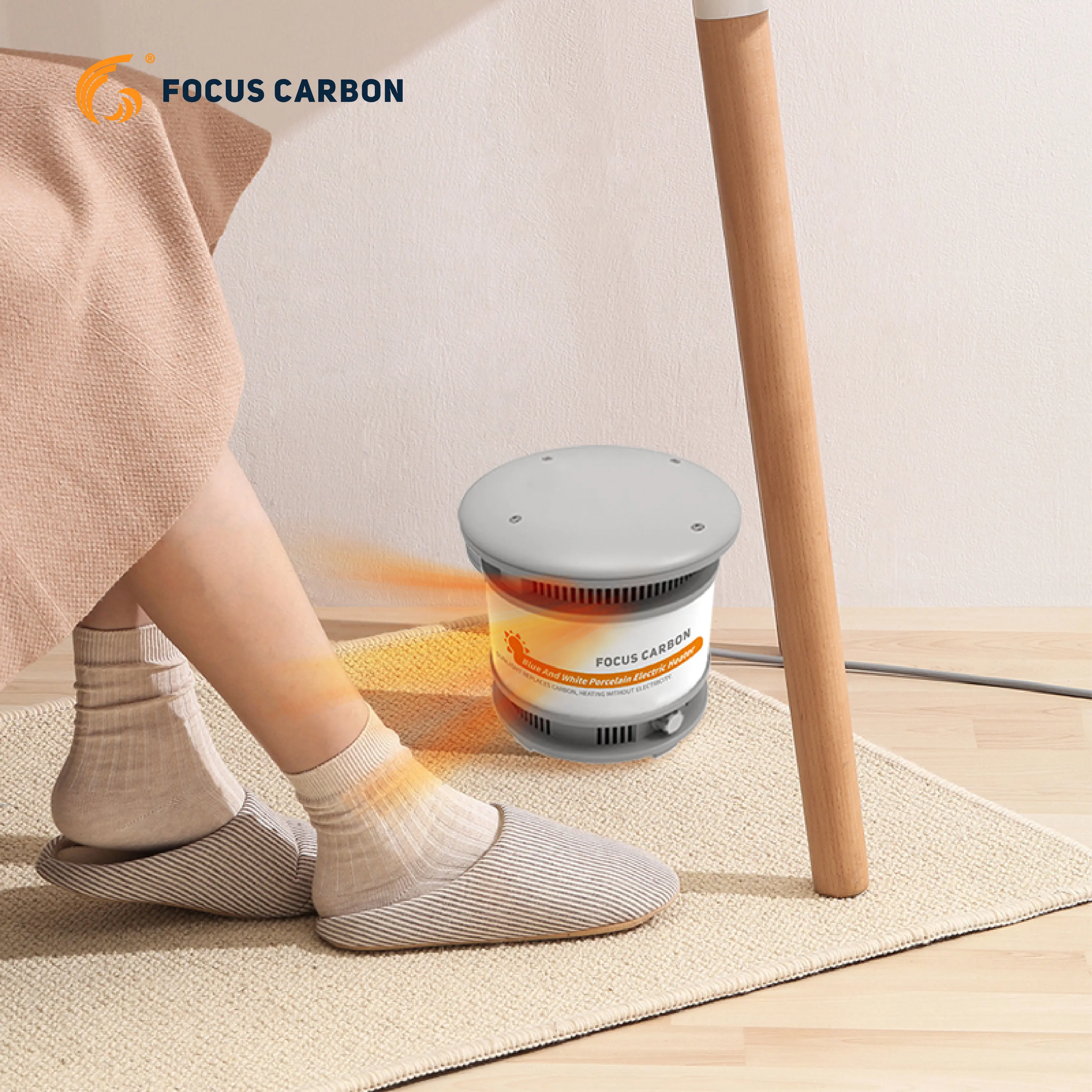 Focus Carbon Reliable&proven Blue And White Porcelain Electric Heater  Low Noise Operation