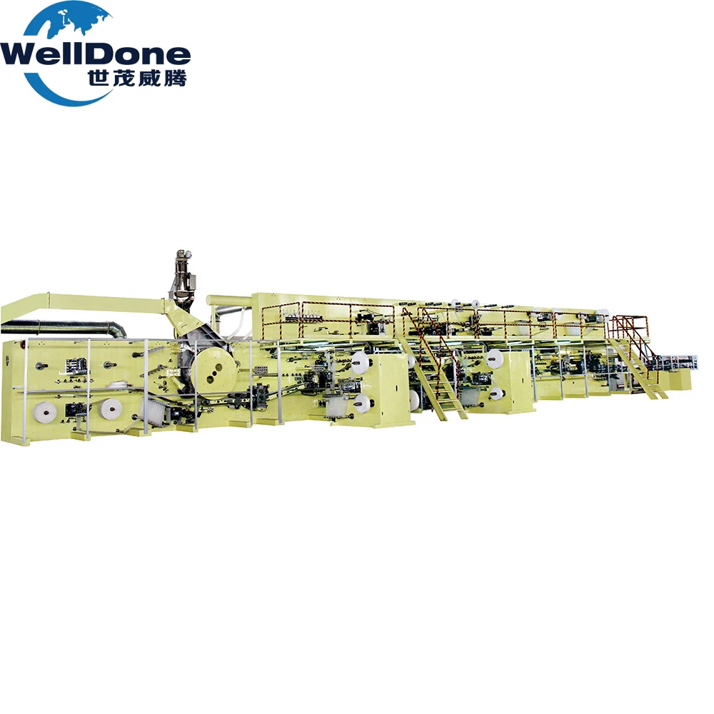 High quality Automatic baby diaper machine japan production line