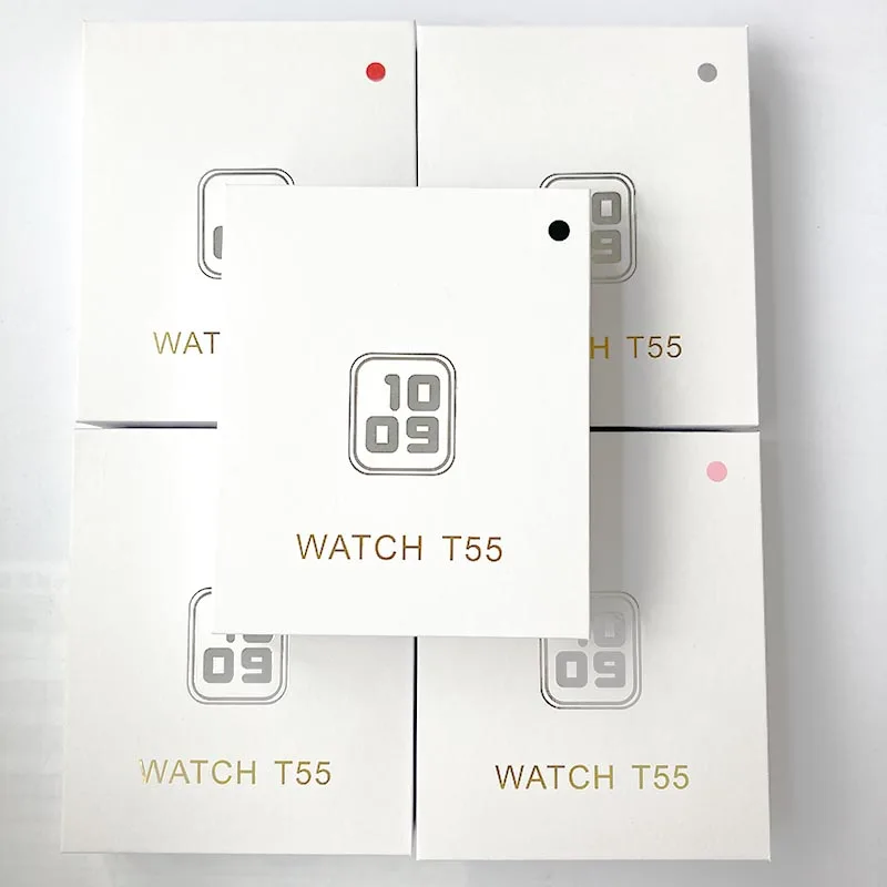 T55 Smart Watch Series 5  Bt Blood Oxygen Health Heart Rate Monitor Sport Smart Watch T55 Pro Plus Smartwatch T55 Smart Watch