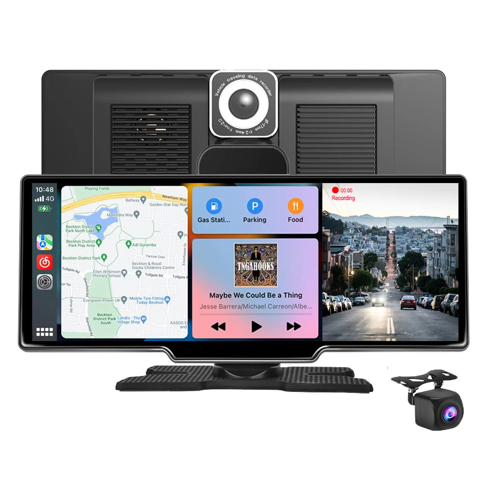 10 26 дюймов портативный Carplay экран Android Auto Dash Cam автомобильные аудиоприемники