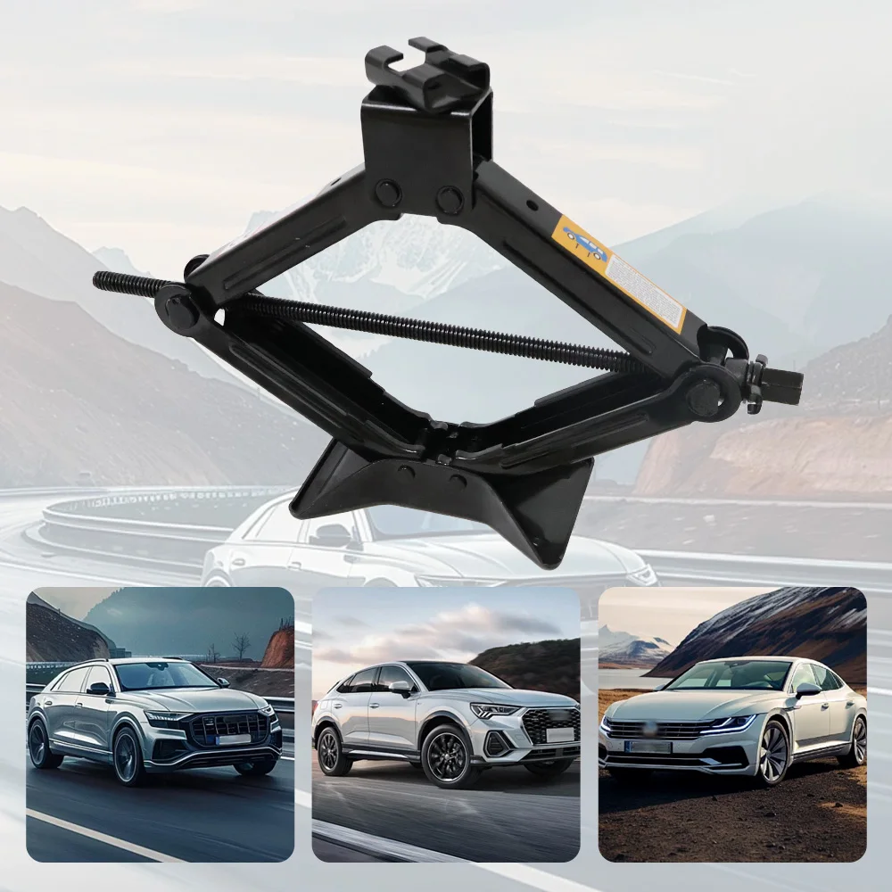 Factory manufacturing hot selling 1 ton scissor car jack with hand crank
