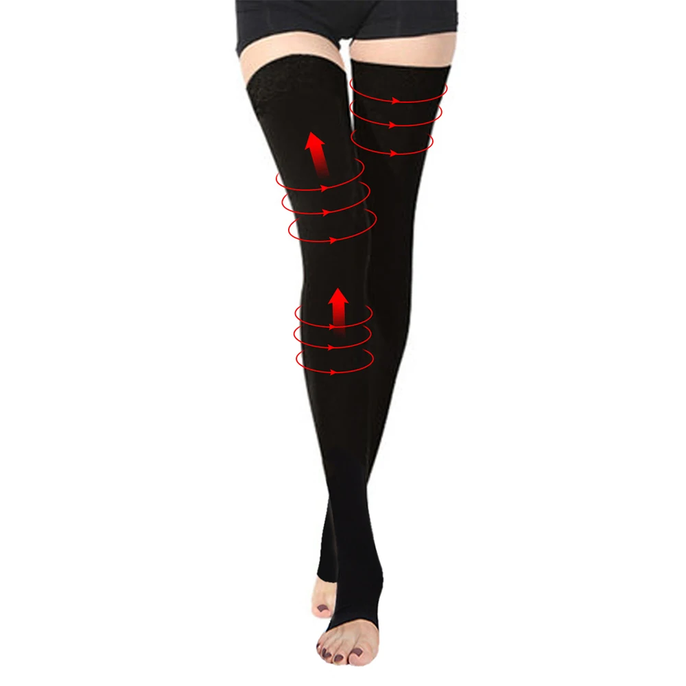 High Elastic Breathable Microfiber Compress Stockings For Women Varicose Veins 20-30 mmhg