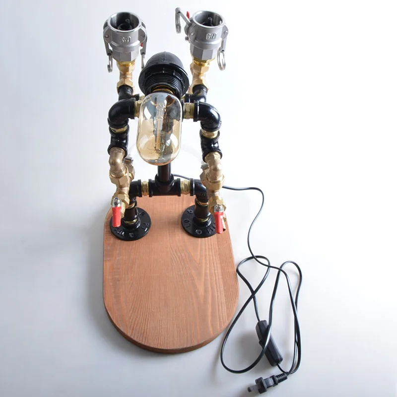 Industrial Decanter Iron Metal Robot Pipe Wine Dispenser