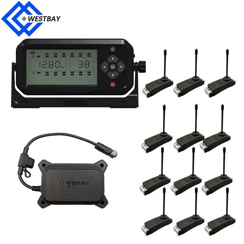 Westbay 6 8 10 12 14 16 18 22 24 26 Wheel Tire pressure monitoring sensor universal and programmable TPMS sensors for Ford