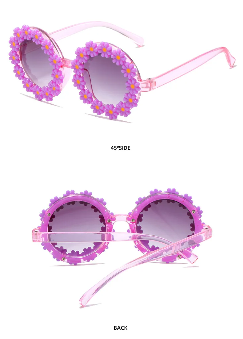 Wholesale UV400 Beautiful Daisy Party Girls Decorate Flower Sunglasses Kids Daisy Sunglasses
