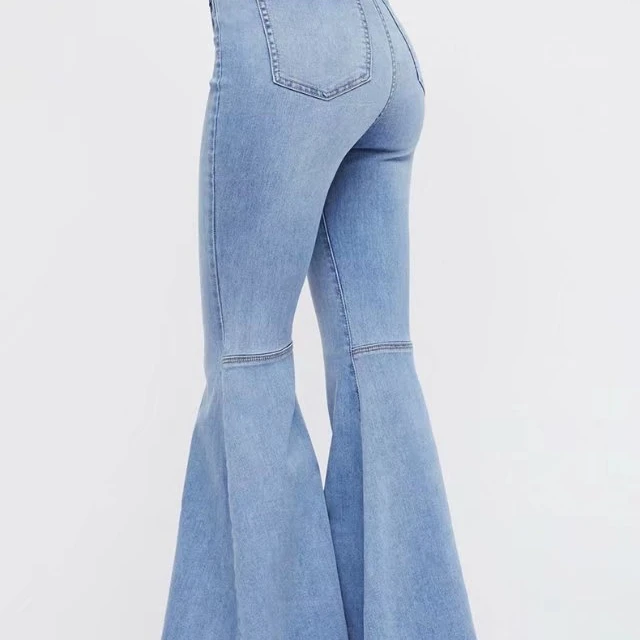 Hot Sale 2021  High Quality Woman Jean Plus Size Flare Skinny Ladies Jeans Fashion Casual Sexy Bodycon Women Pant