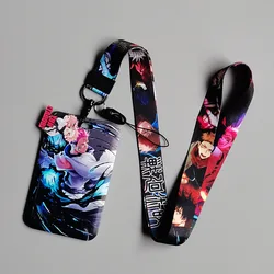 Anime bus pass card case hard mobile phone lanyard spell back to battle five Wu Fu Hehui two-side Suqian Tiger stick Youren