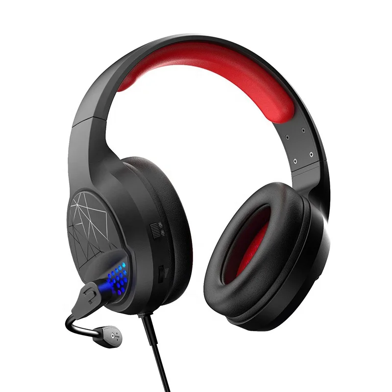 TS-M21 Gaming Earphones Headset 3.5mm Audio Jack USB Wired Detachable Mic 50mm Drivers Stereo  Headphone For Laptop PC PS4/5