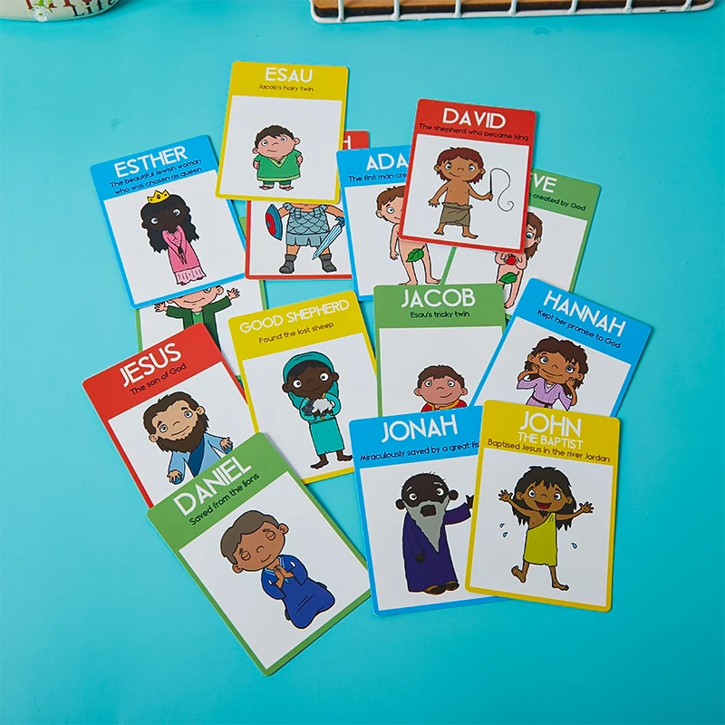 Custom Printing Card Games Maker Double Box Bible Memory Card Game Matching For Family Children