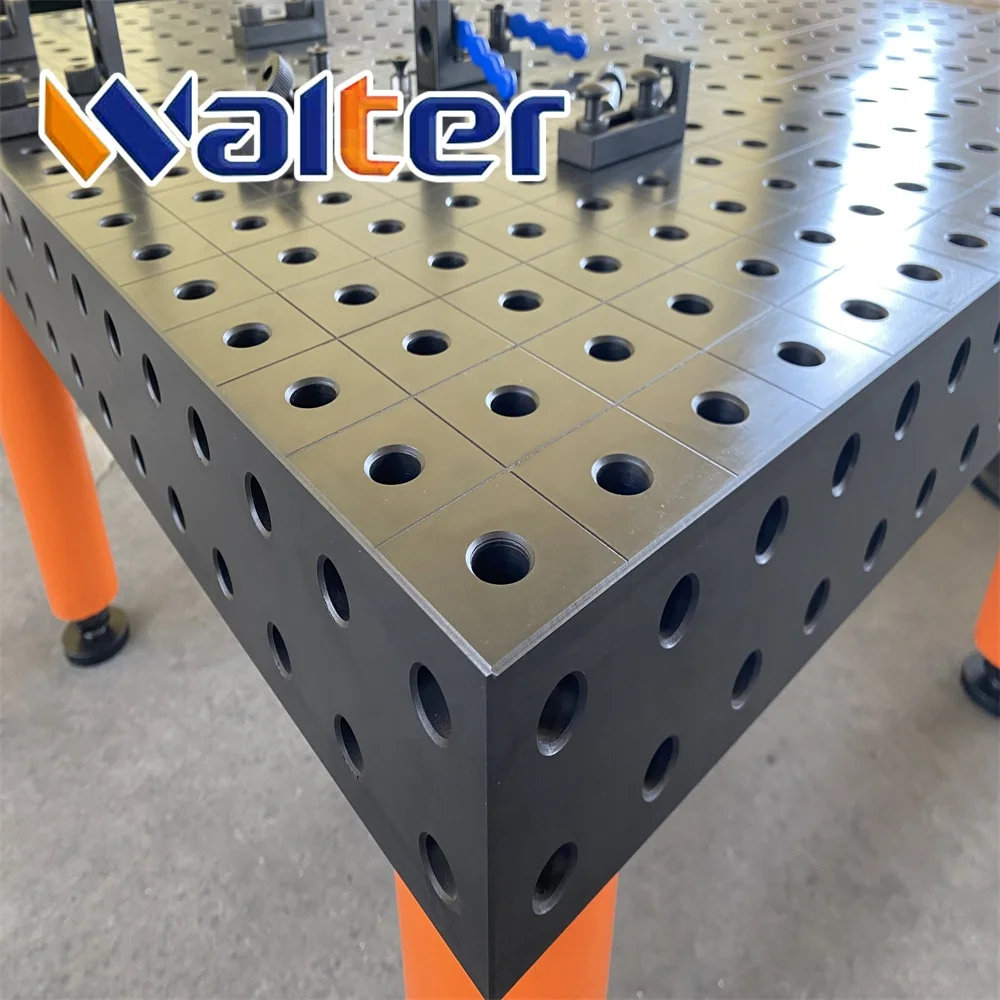 3D Steel Q355 Nitrided welding table with complete kits accessories D28 D16 stops spacer block cast iorn OEM  3D welding table
