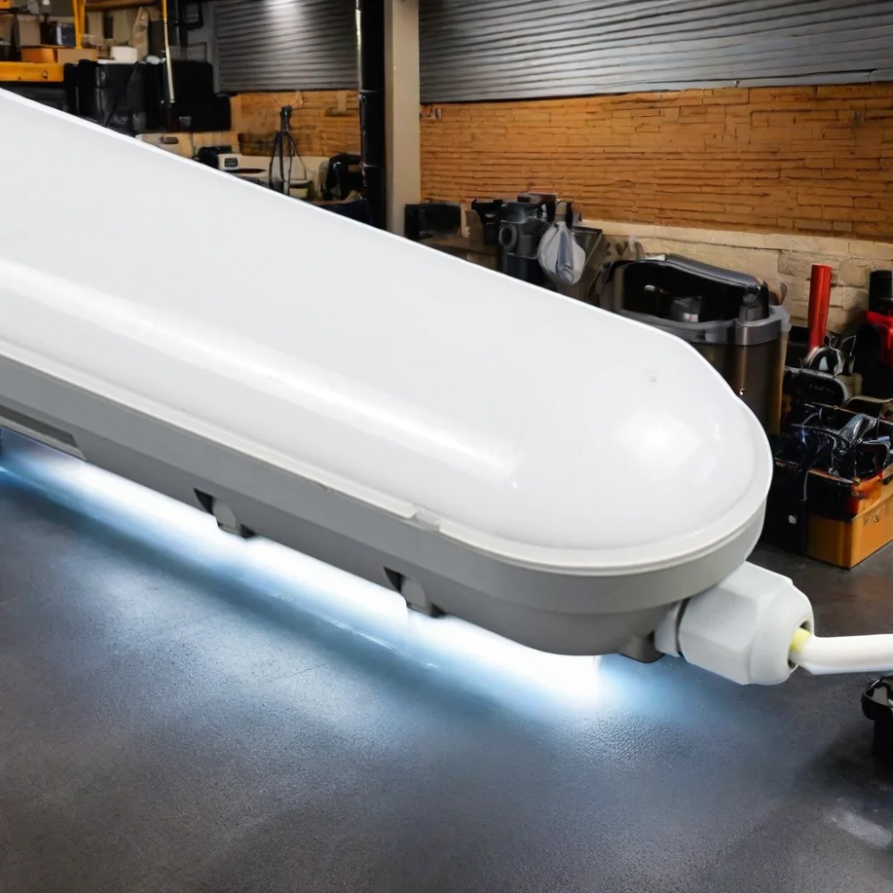Tri-Proof IP66 Waterproof LED Linear Batten Light 50W 40W 1.2m 0.9m Vapor Tight for Workshop and Warehouse Use