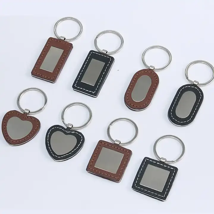 Manufacturer of Car Key chain Custom metal Logo Key ring Leather Key Chains Ring Luxury Pu Leather Keychain