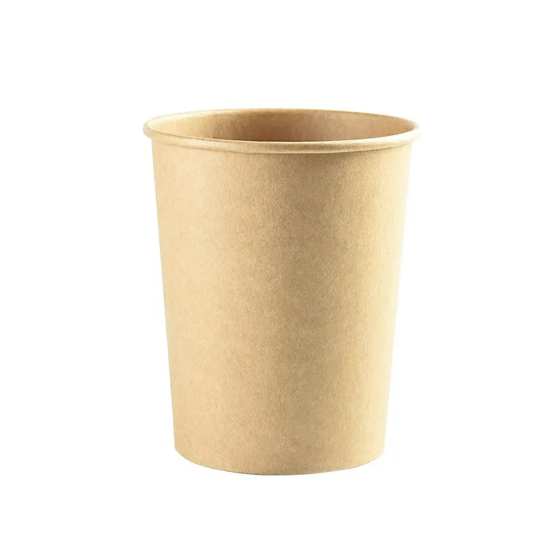 
Manufacturers wholesale disposable paper soup bowl hot soup paper bowl kraft paper round bucket bowl 