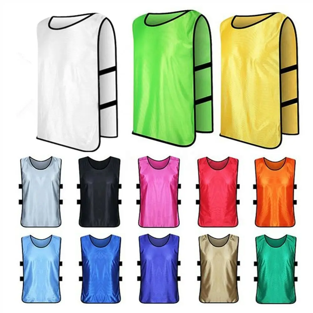 Mix color soccer bibs training quick dry breathable custom numbers reversible soccer bibs team training bibs