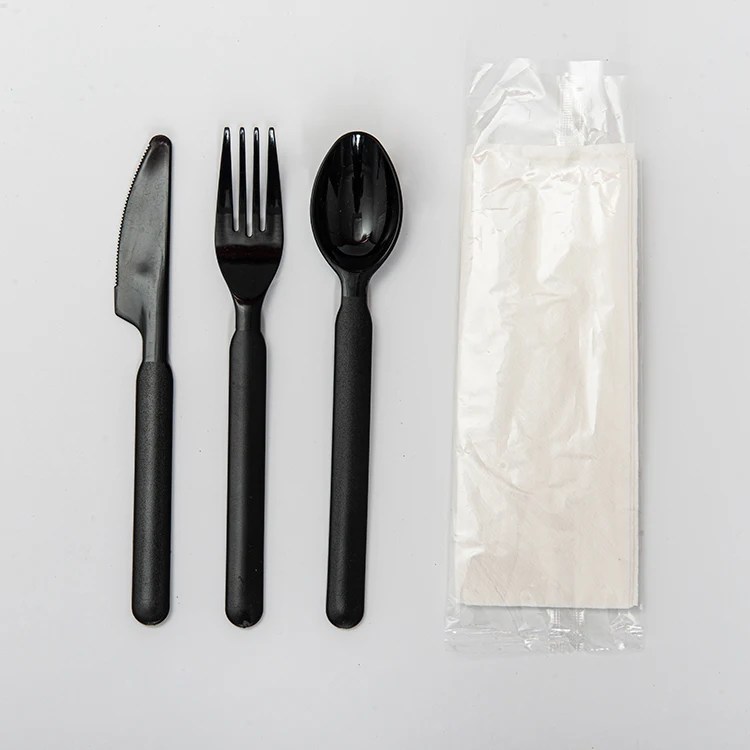 Airline Disposable White Plastic Spoon Fork Knife