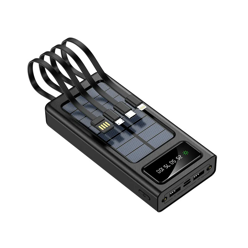 Portable Big Capacity 50000mah PowerBank LED Digital Fast Charger super power bank 50000mah four port output digital power bank