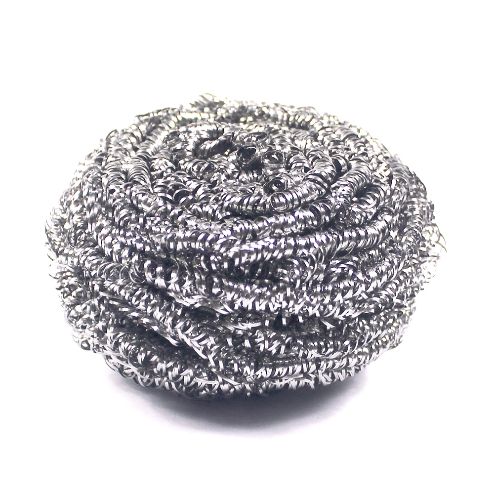 Kitchen Cleaning OEM gram Stainless Steel Scourer Dish Bowl Cleaning Scrubbers for Kitchens, Heavy Duty Metal Sponges Scrubbers