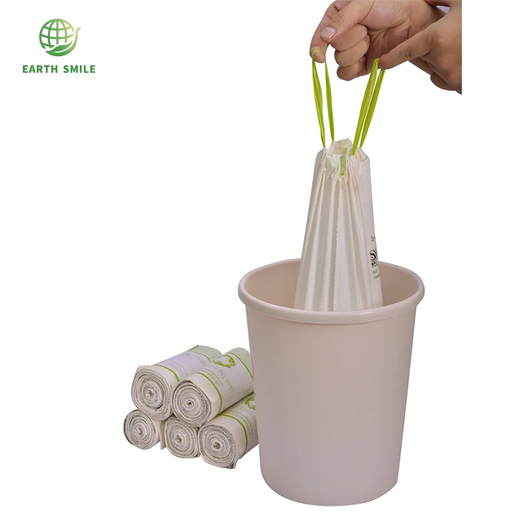 6L 10L 20L изготовленный на заказ 100% компостирующийся полностью биоразлагаемый пищевой мусор для кухни, экологичные мусорные мешки