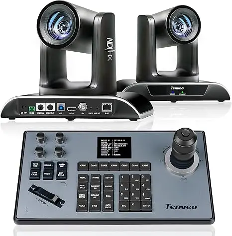 30X camera  and controller bundle - AI tracking  NDI PTZ camera (2pcs) and Controller Joystick Keyboard SDI/HDMI/USB3.0/LAN(PoE)