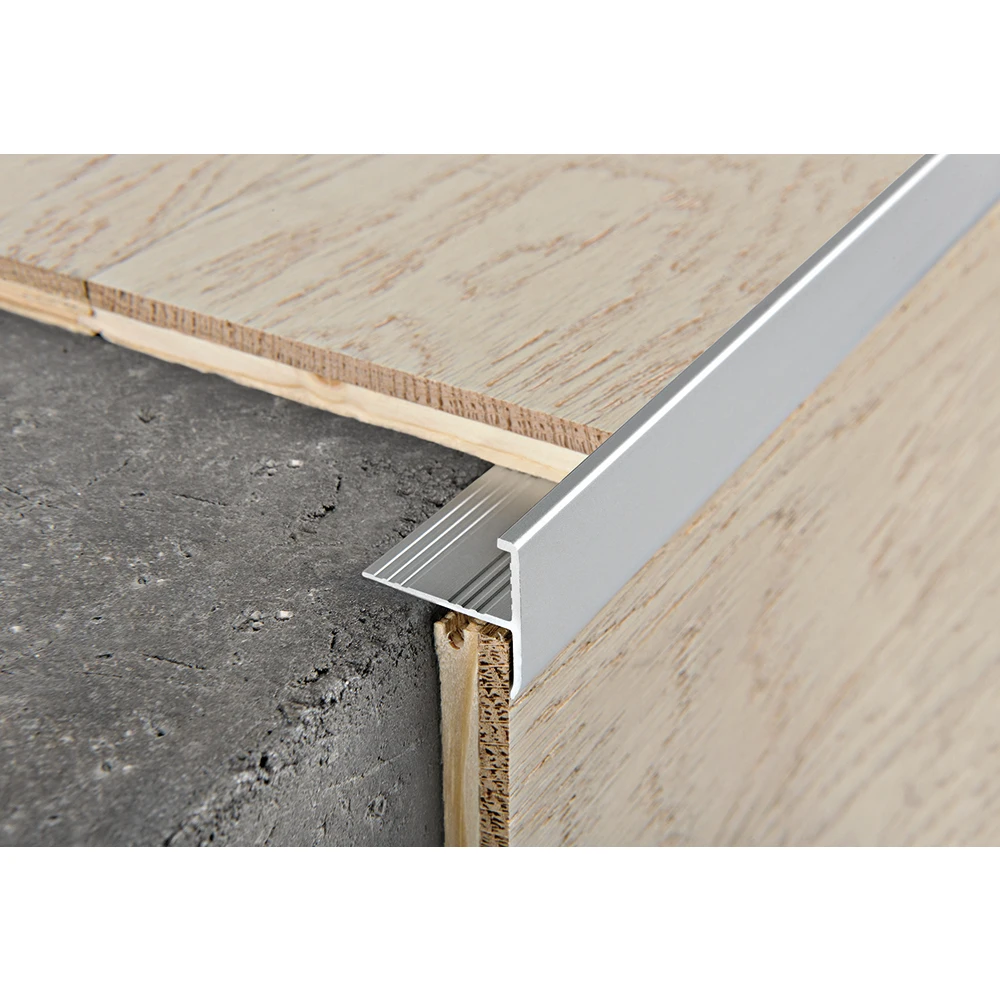 PROTERMSTEP Natural And Anodized Aluminium Stainless Steel New Step Cover Profile For Protecting The Edge Of The Step
