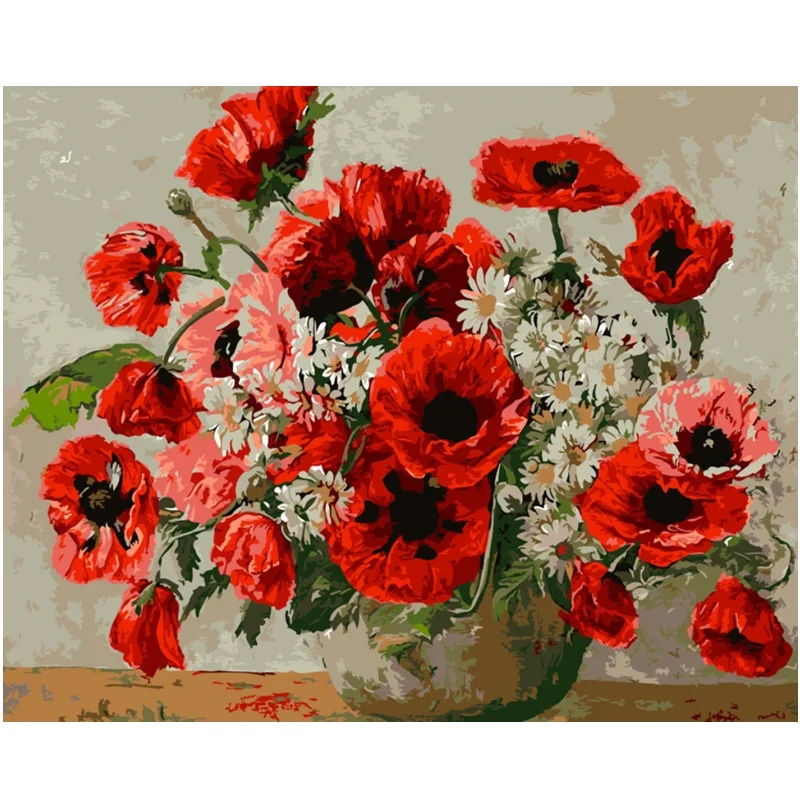 Embroidery Diamond Painting Art Kit  Floral Wall Mural Full Round Rhinestone Drill 5D Diamond Painting Kits for Thanksgiving Day