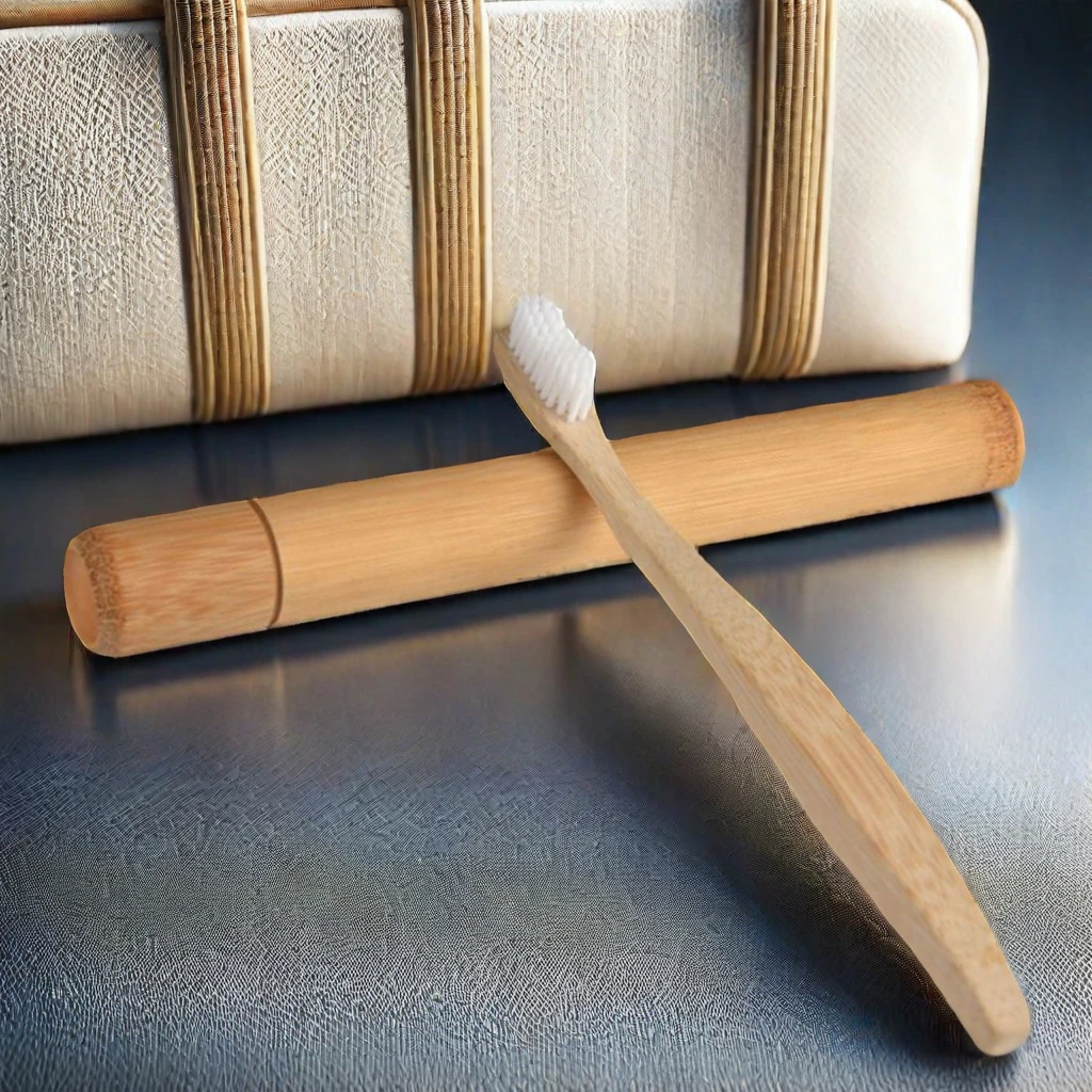 2024 Natural Soft Wooden Bamboo Tooth Brush Best quality BPA Free Soft Bristles Recycled Biodegradable Bamboo Toothbrush