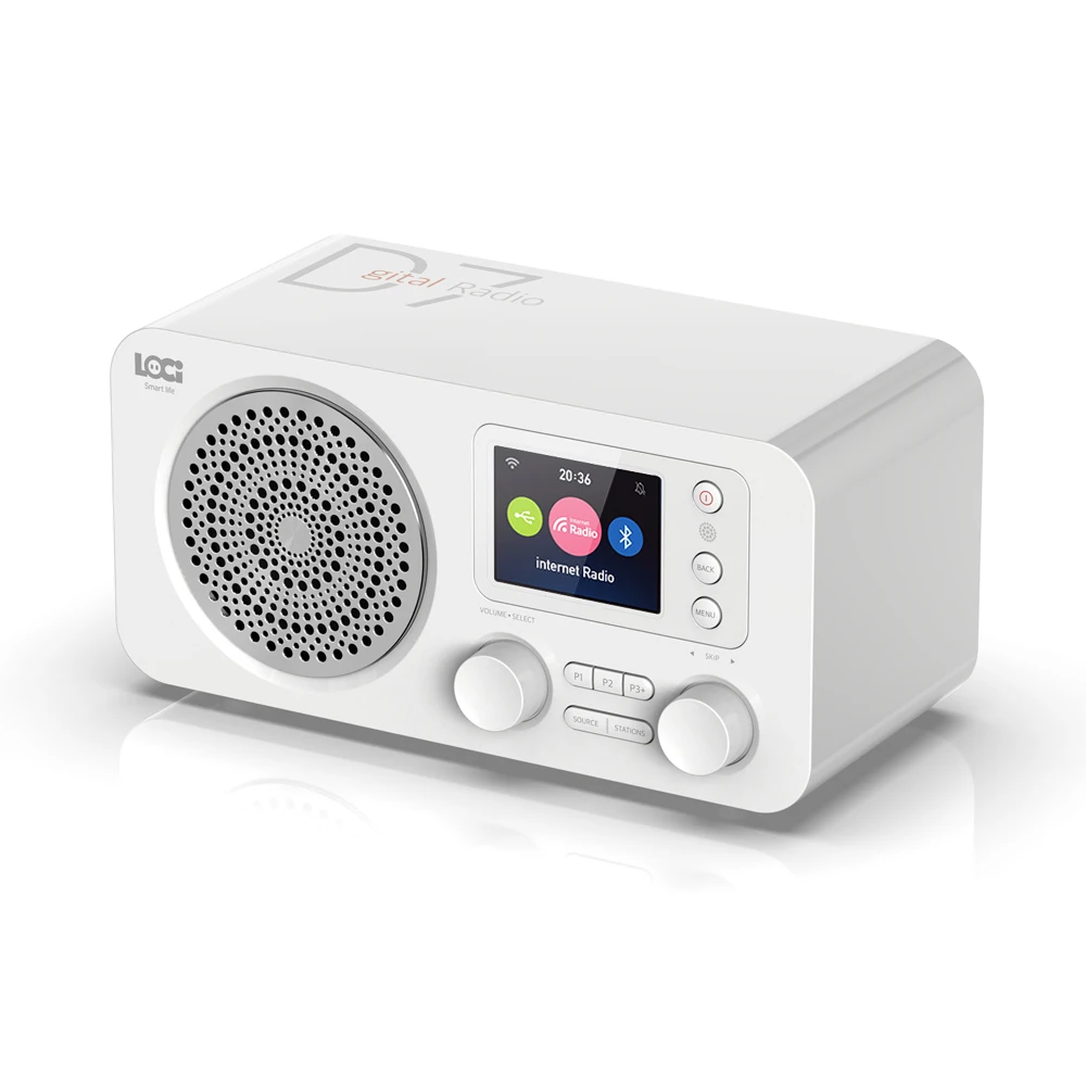 
D7 Home radio DAB Wifi internet radio 2.4inch TFT color display 