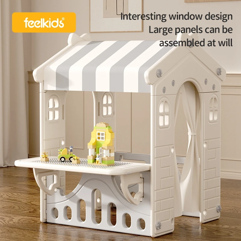 Hot Selling Kids Indoor Play House Baby Playroom Playground Equipment Plastic  Slides For Children Sliding Toys