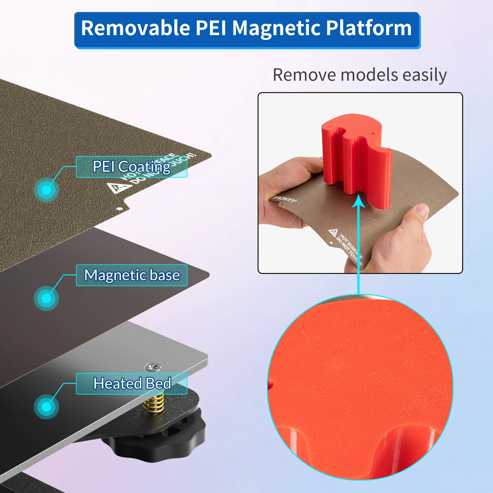 Crux 1 быстрый 3d принтер китайский производитель принтеров золотой PEI tronxy сборка поверхности наборы 3D все в одном портативный