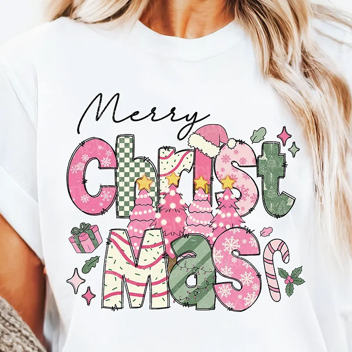 best seller Christmas bow coquette custom designs cold hot peel iron on dtf screen print heat transfers for t shirts sweatshirts